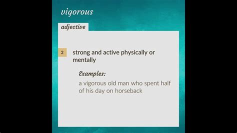 vigorously 意味|meaning of vigorous in chemistry.